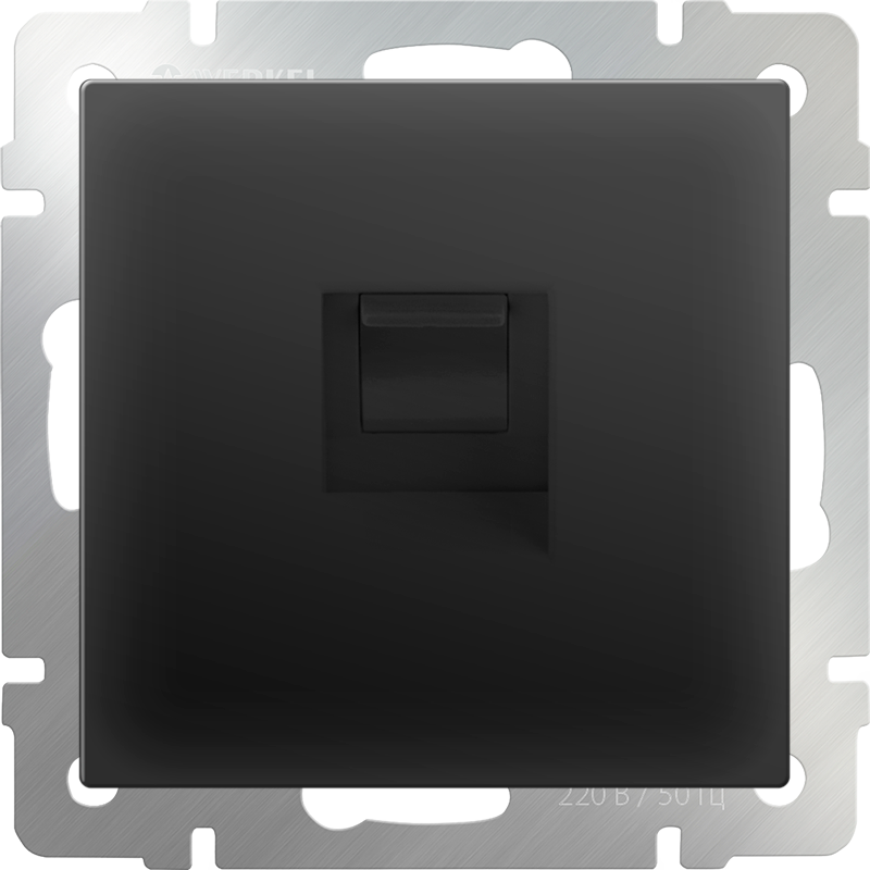Розетка Ethernet RJ-45 (черный матовый) 