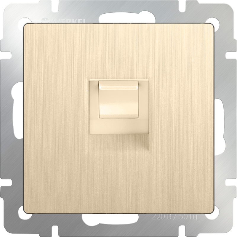 Розетка Ethernet RJ-45 (шампань рифленый) 