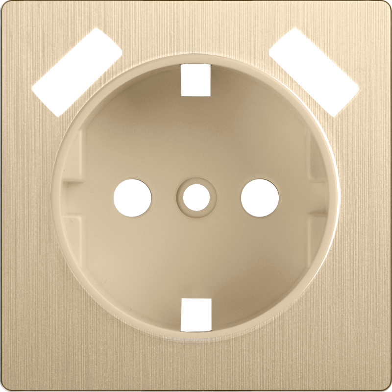 Накладка  для розетки USB (шампань рифленый) 