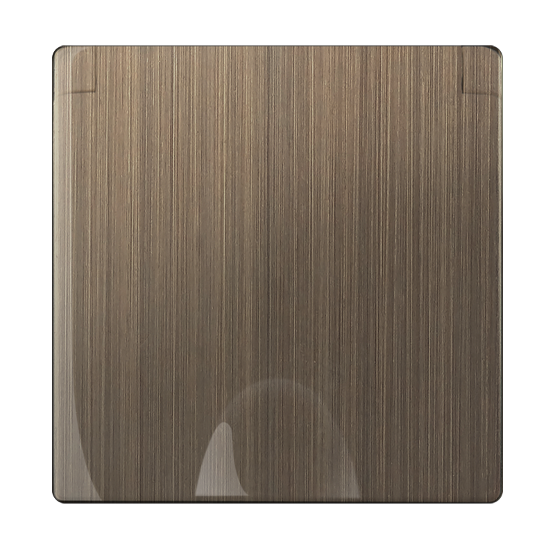 Накладка для розетки IP44 с крышкой (бронзовый) 