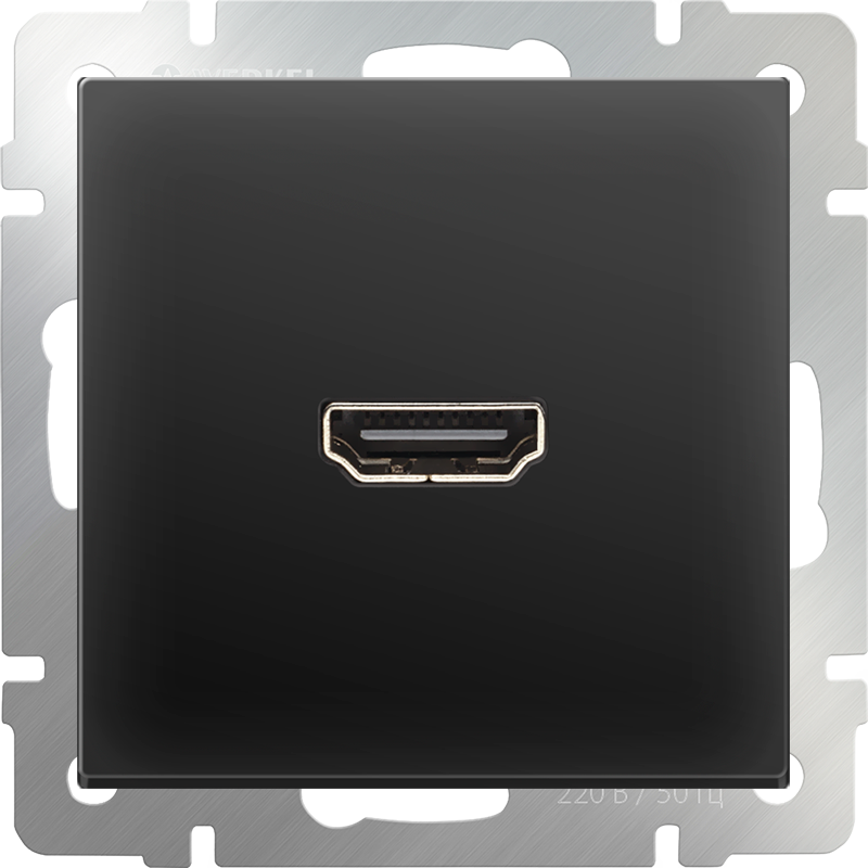 Розетка HDMI (черный матовый) 