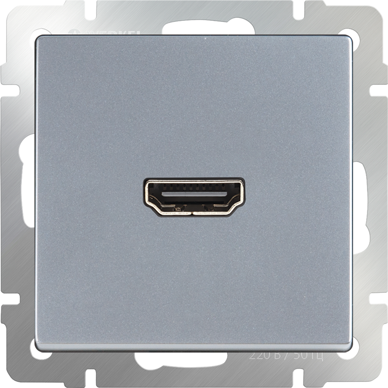 Розетка HDMI (серебряный) 